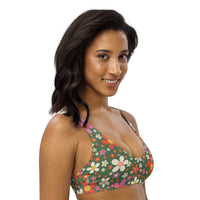 Daisy Green Recycled Bikini Top