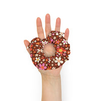 Daisy Mahogany Scrunchie