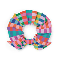 Summer Geo Scrunchie