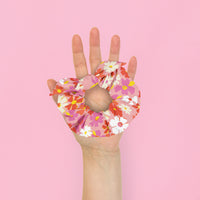 Fleur Pink Scrunchie