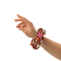 Daisy Mahogany Scrunchie