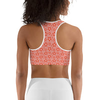 Monochrome Red Sports Bra