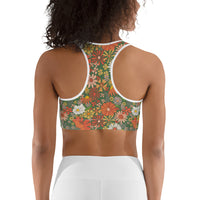 '70s Green Sports Bra
