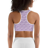 Monochrome Lavender Sports Bra