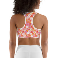 Fleur Pink Sports Bra