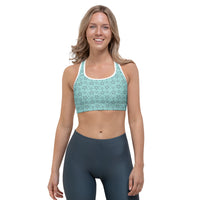 Monochrome Blue Sports Bra