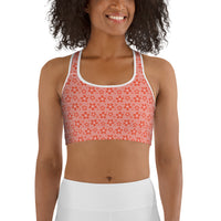 Monochrome Red Sports Bra