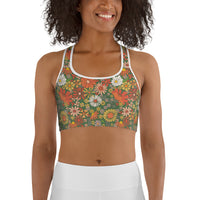 '70s Green Sports Bra