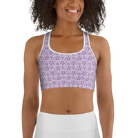 Monochrome Lavender Sports Bra