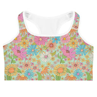 '70s Mint Sports bra