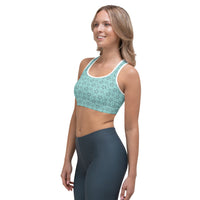 Monochrome Blue Sports Bra