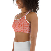 Monochrome Red Sports Bra