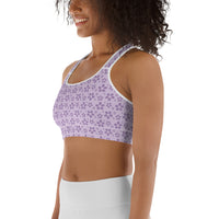 Monochrome Lavender Sports Bra