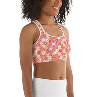 Fleur Pink Sports Bra