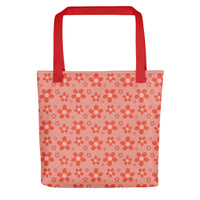 Monochrome Red Tote Bag