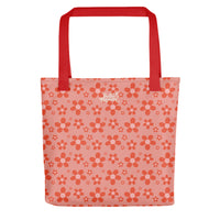 Monochrome Red Tote Bag