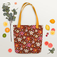 Daisy Mahogany Tote bag