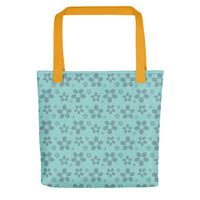 Monochrome Blue Tote Bag
