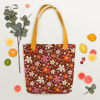 Daisy Mahogany Tote bag