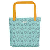 Monochrome Blue Tote Bag