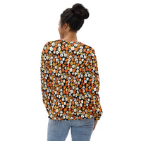 Fleur Black Unisex Sweatshirt