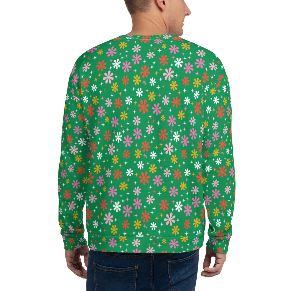 Holidaisy Green Unisex Sweatshirt