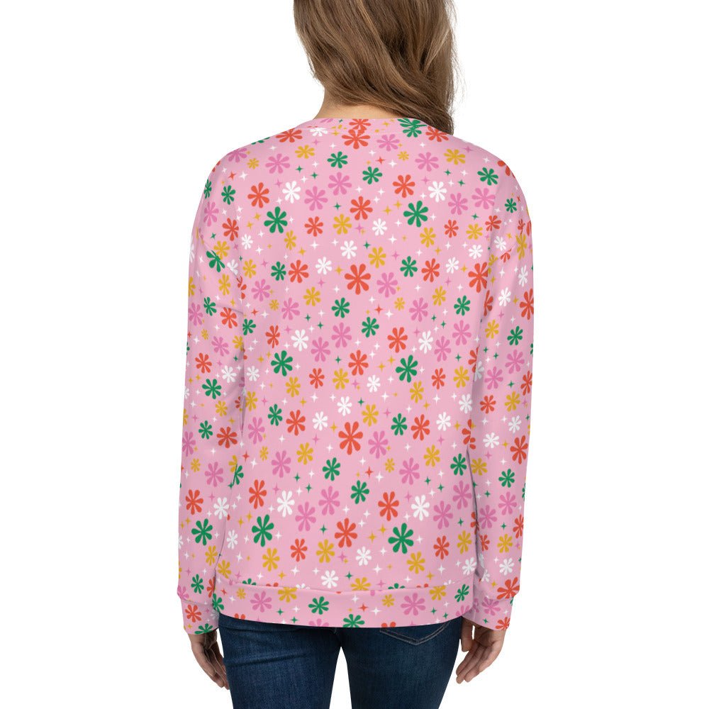 Holidaisy Pink Unisex Sweatshirt