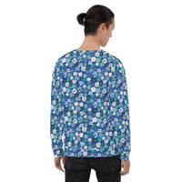 Fleur Blue Unisex Sweatshirt