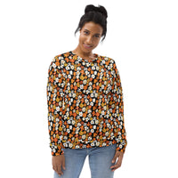 Fleur Black Unisex Sweatshirt