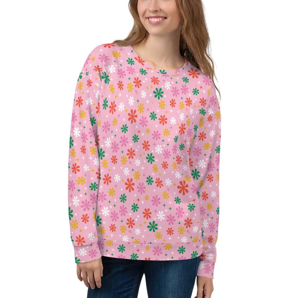 Holidaisy Pink Unisex Sweatshirt
