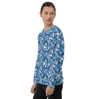 Fleur Blue Unisex Sweatshirt