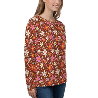 Daisy Mahogany Unisex Sweatshirt