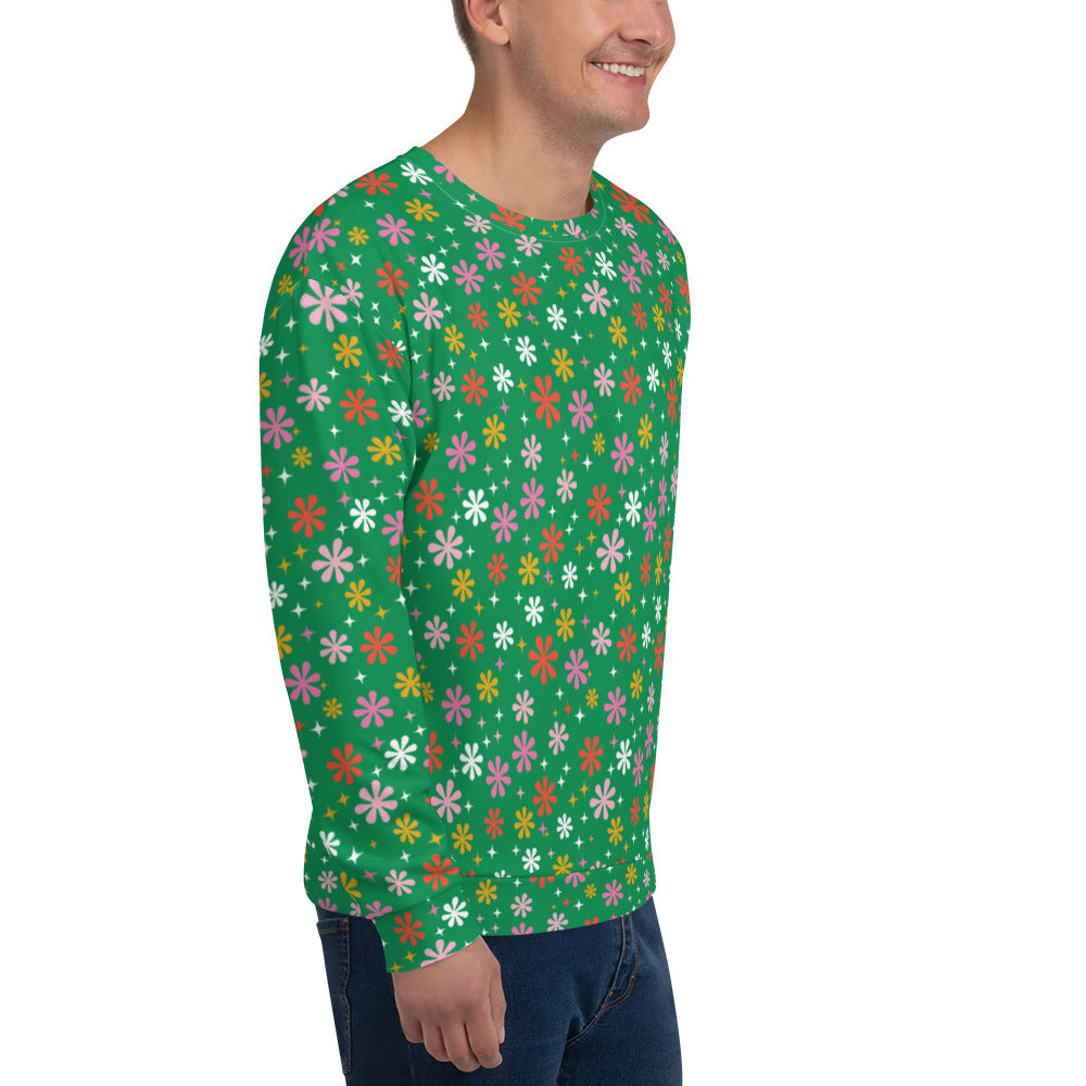 Holidaisy Green Unisex Sweatshirt