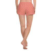 Monochrome Red Women's Athletic Shorts