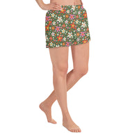 Daisy Green Women's Athletic Shorts