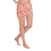 Fleur Pink Women's Athletic Shorts