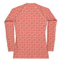 Monochrome Red Women's Rash Guard