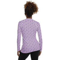 Monochrome Lavender Women's Rash Guard