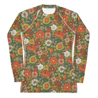 '70s Green Women's Rash Guard