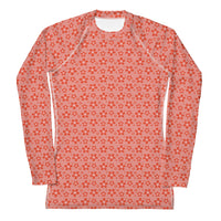Monochrome Red Women's Rash Guard