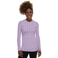 Monochrome Lavender Women's Rash Guard