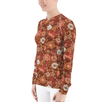'70s Mahogany Women's Rash Guard