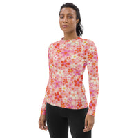 Daisy Pink Women's Rash Guard