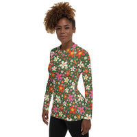 Daisy Green Women's Rash Guard