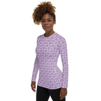 Monochrome Lavender Women's Rash Guard