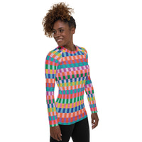 Summer Geo Women's Rash Guard