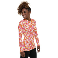 Fleur Pink Women's Rash Guard