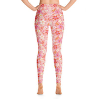 Daisy Pink Yoga Leggings