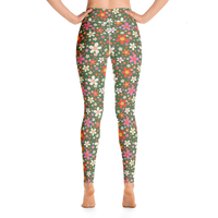 Daisy Green Yoga Leggings