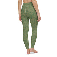 Monochrome Green Yoga Leggings
